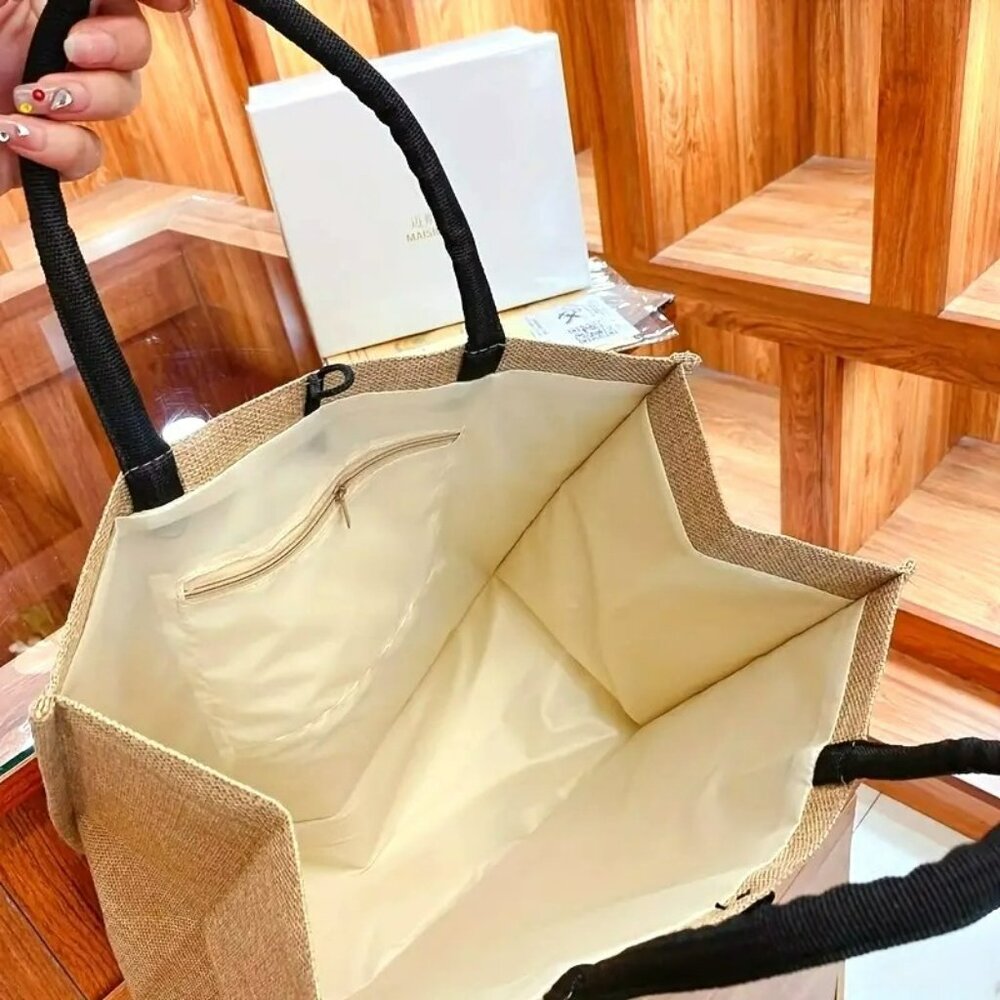"Slay" Tote Bag with Inner Pocket & Zipper Clutch (SKU 0315) - Picture 6 of 6